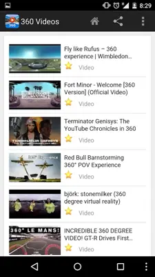360 Videos android App screenshot 1