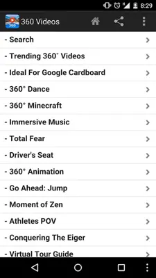 360 Videos android App screenshot 2